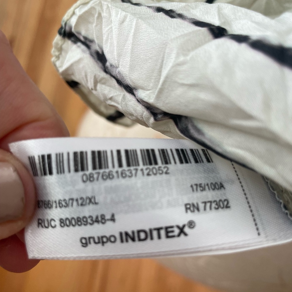 NWT Zara ZW Women’s Collection Artistic Crinkled Fabric Dress - Picture 7 of 9
